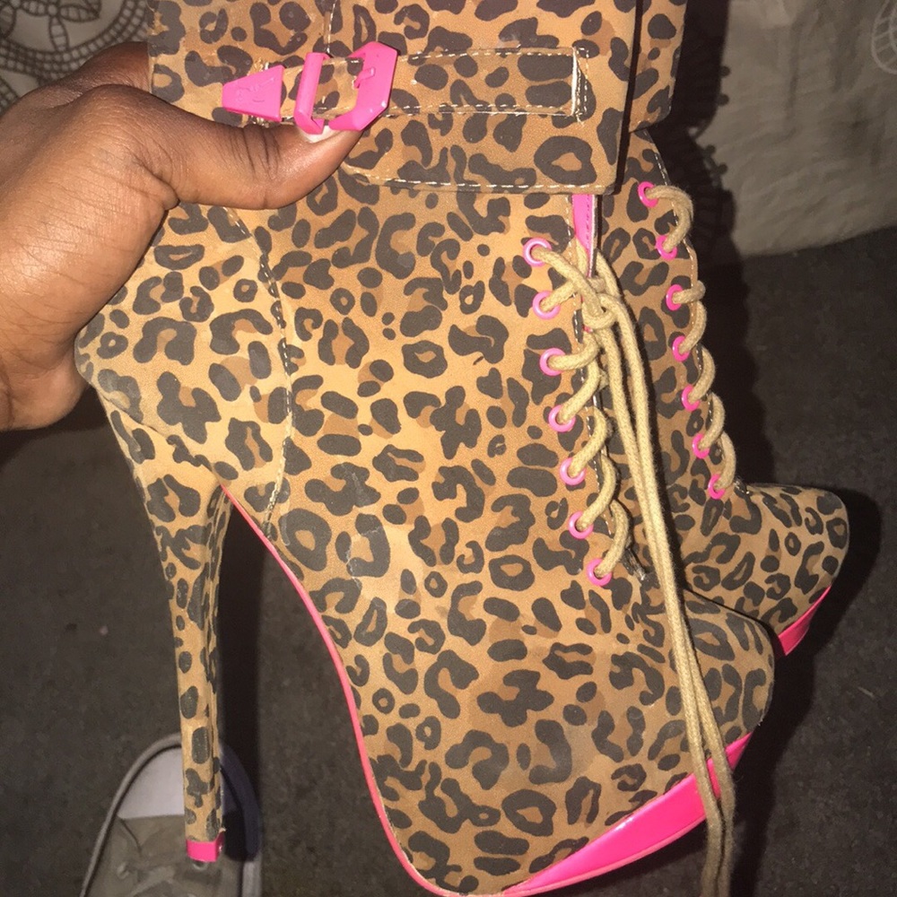 Leopard heels